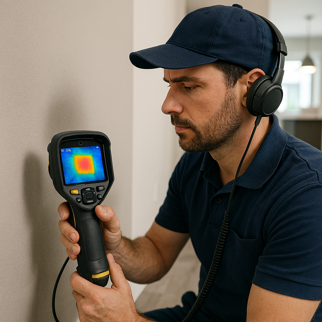 كشف تسربات المياة بجدة